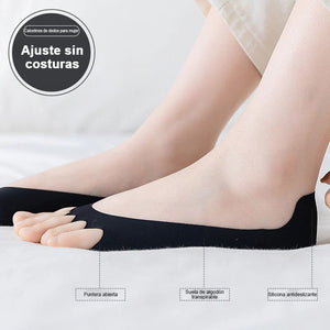 Calcetines de cinco dedos invisibles y transpirables (3 pares)