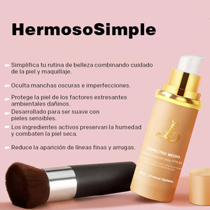 Base de maquillaje líquida 4 en 1 que cambia de color