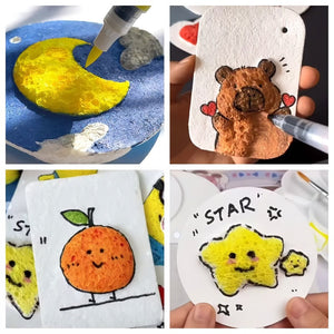Pintura con textura de espuma