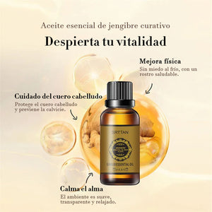 Aceite de jengibre natural para desintoxicación abdominal