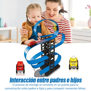 Coche de ferrocarril antigravedad para niños, juguete educativo de montaje DIY