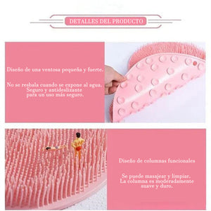Alfombrilla de masaje de TPR para baño con ventosa