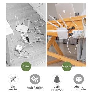 Ganchos de Pared Adhesivos de Doble Cara Reutilizables