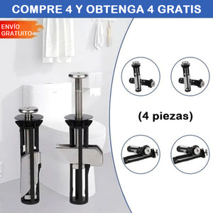Kit de pernos de fijación para asiento de inodoro de alta resistencia