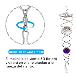 Cristal espiral de viaje sagrado hecho a mano