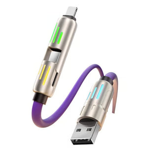 Cable de carga USB 4 en 1 mFish carga rápida MAX 240W