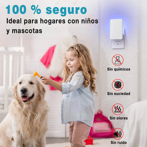 Trampa para insectos voladores de doble cara para interiores: atrapamoscas, mosquitos, polillas y más.