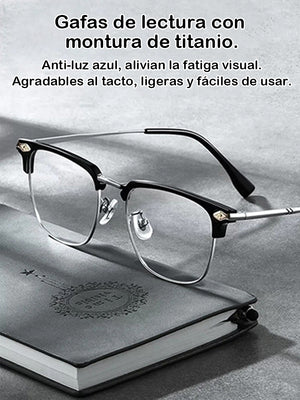 Gafas de lectura ultraligeras con zoom inteligente y antiluz azul