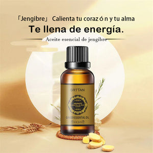 Aceite de jengibre natural para desintoxicación abdominal