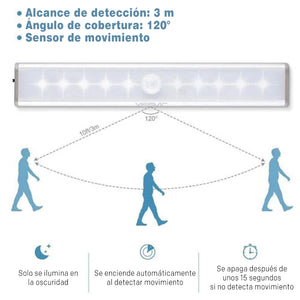 Luz LED con sensor de movimiento