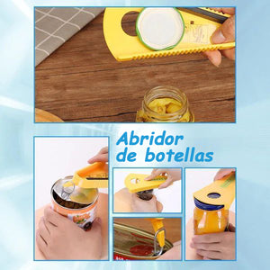 Abrebotellas multifuncional creativo