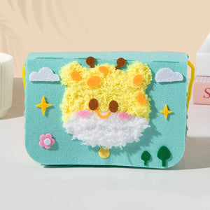 Bolso bandolera con bordado de lana