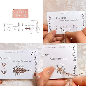 Mini libro de costura creativo