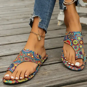 Sandalias planas ortopédicas ligeras para mujer