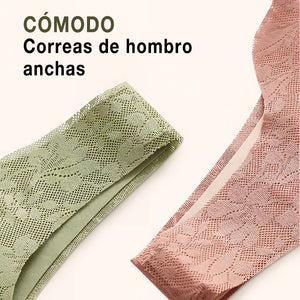 Sujetador cómodo y práctico con tapeta de botones en la parte delanteraf