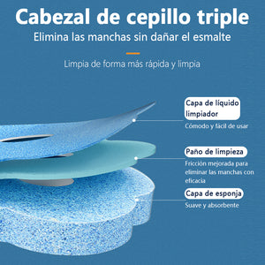 Cepillo de baño desechable con cabezal de esponja desechable