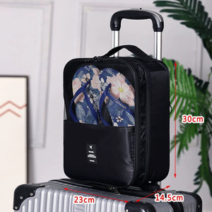 Bolsa de zapatos de viaje de doble capa, bolsa de zapatos impermeable y plegable, organizador, necesidades diarias