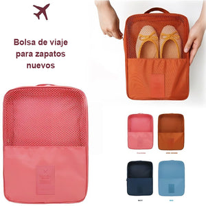 Bolsa de zapatos de viaje de doble capa, bolsa de zapatos impermeable y plegable, organizador, necesidades diarias