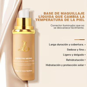 Base de maquillaje líquida 4 en 1 que cambia de color