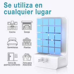 Trampa para insectos voladores de doble cara para interiores: atrapamoscas, mosquitos, polillas y más.