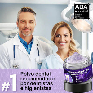 Polvo mineral para restauración dental
