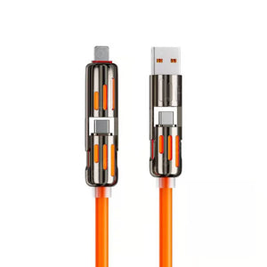 Cable de carga USB 4 en 1 mFish carga rápida MAX 240W