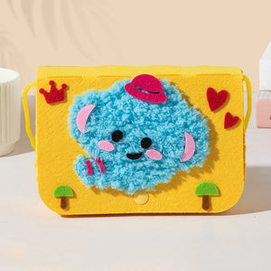 Bolso bandolera con bordado de lana