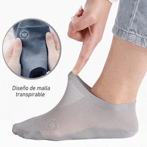 Calcetines invisibles antideslizantes con forro ultrafino