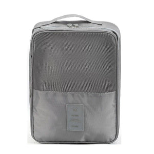 Bolsa de zapatos de viaje de doble capa, bolsa de zapatos impermeable y plegable, organizador, necesidades diarias
