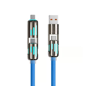 Cable de carga USB 4 en 1 mFish carga rápida MAX 240W