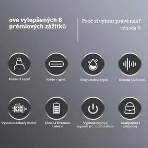Přenosný zastřihovač chloupků v nose