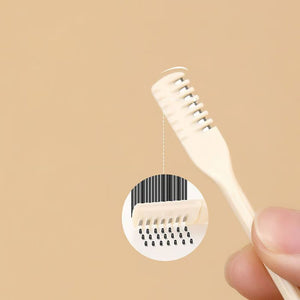 Afeitadora nasal portátil de doble cabezal para limpieza manual y segura del vello nasal