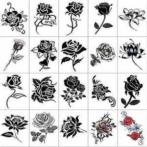 Pegatinas de tatuaje 3D de moda
