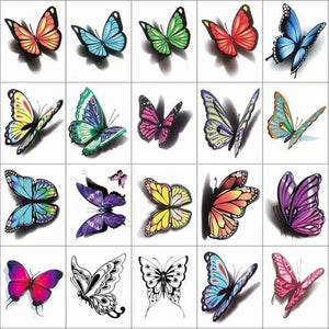 Pegatinas de tatuaje 3D de moda