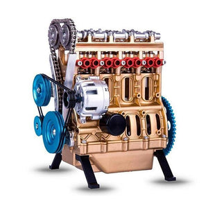 Modelo de motor de coche de metal completo de 8 cilindros