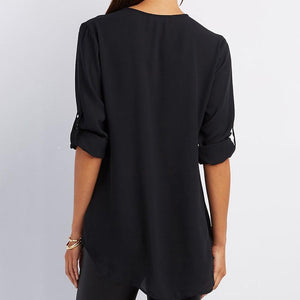 Camiseta Casual con Cuello en V