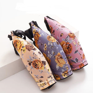 Sujetador de mujer frontal con hebilla estampado