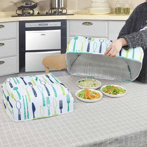 Tapa de Retención de Calor Plegable para Alimentos