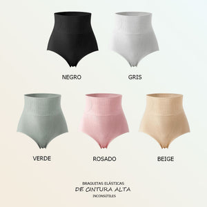 Braguita elástica de cintura alta sin costuras
