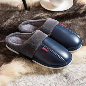 Zapatillas PU impermeables y antideslizantes a prueba de pelusas