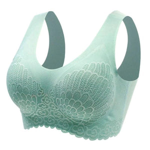 Sujetador de encaje inalámbrico Push Up Comfort a prueba de golpes