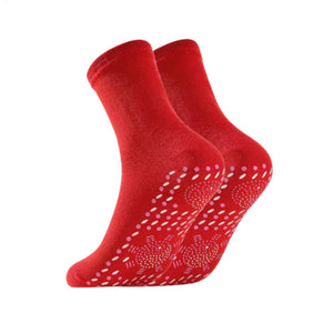 Calcetines de fitness autocalentables de acupresión con turmalina