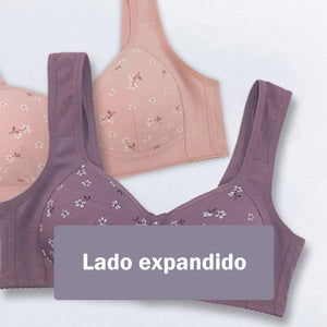 Sujetador cómodo y práctico con botones delanteros.