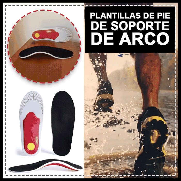 Plantillas para pies de soporte de arco