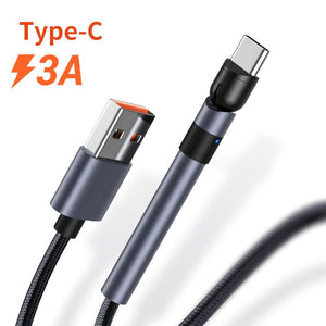 Cable de carga para móvil con soporte giratorio