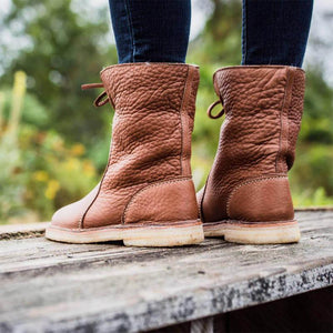 Botas con Punta Redonda