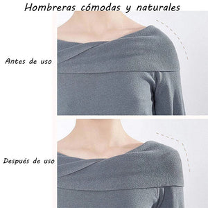 Hombreras naturalmente suaves y antideslizantes