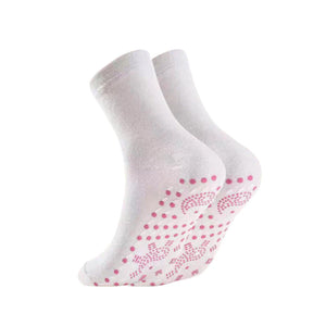 Calcetines de fitness autocalentables de acupresión con turmalina