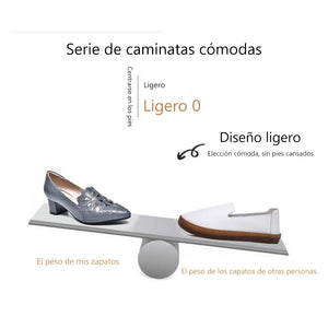 Zapatos de punta hueca para mujer