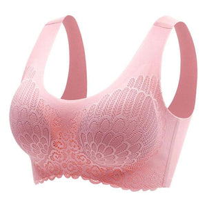 Sujetador de encaje inalámbrico Push Up Comfort a prueba de golpes